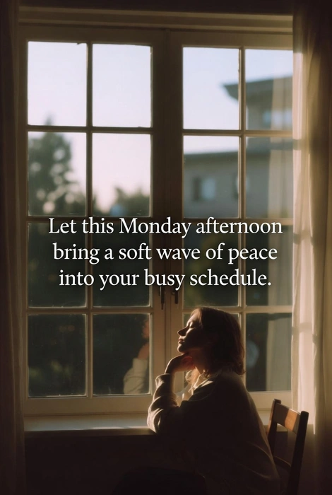 Peaceful Monday Afternoon Blessings