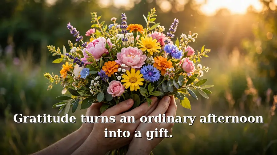 Gratitude and thankfulness in nature